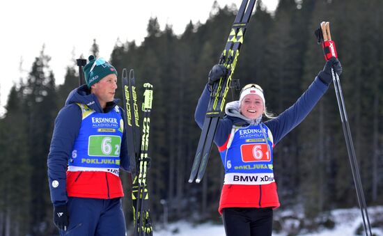 Slovenia Biathlon World Cup Single Mixed Relay