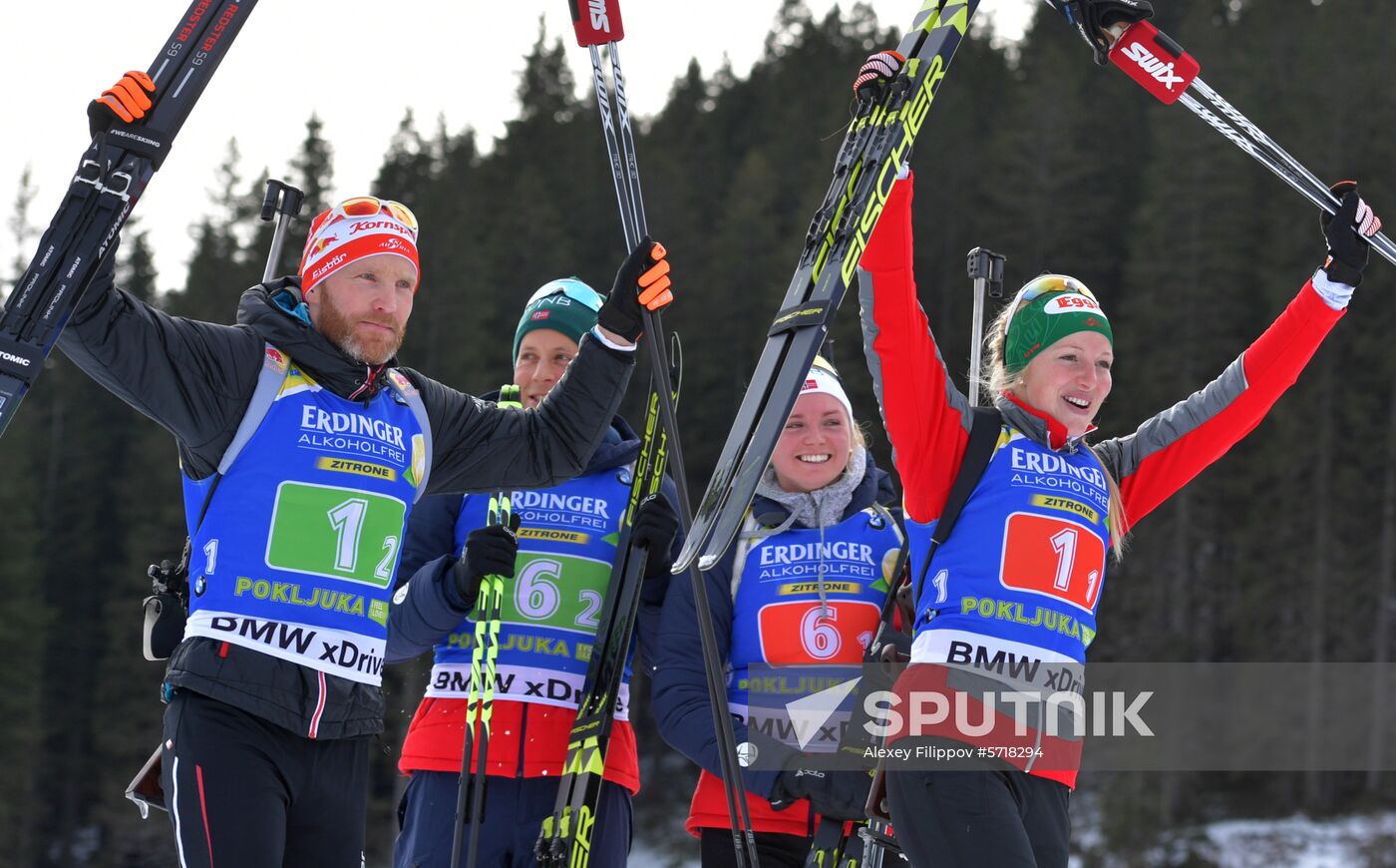Slovenia Biathlon World Cup Single Mixed Relay