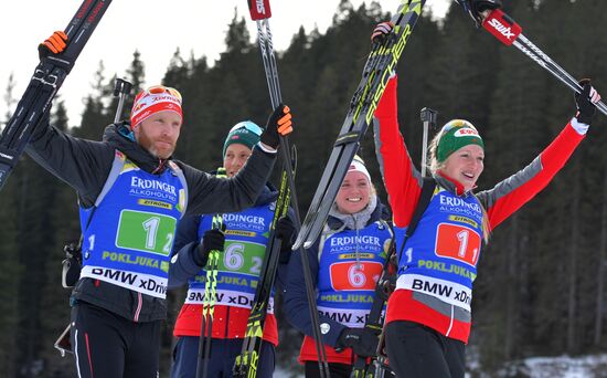 Slovenia Biathlon World Cup Single Mixed Relay