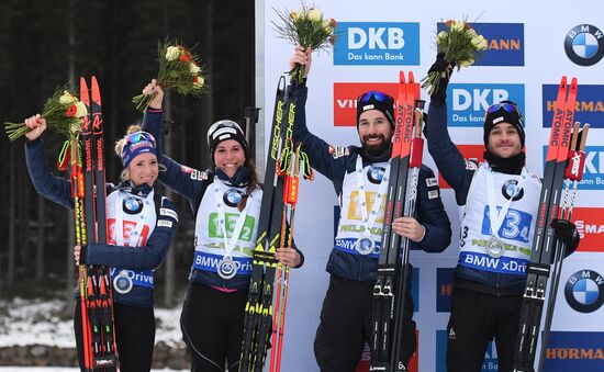 Slovenia Biathlon World Cup Mixed relay