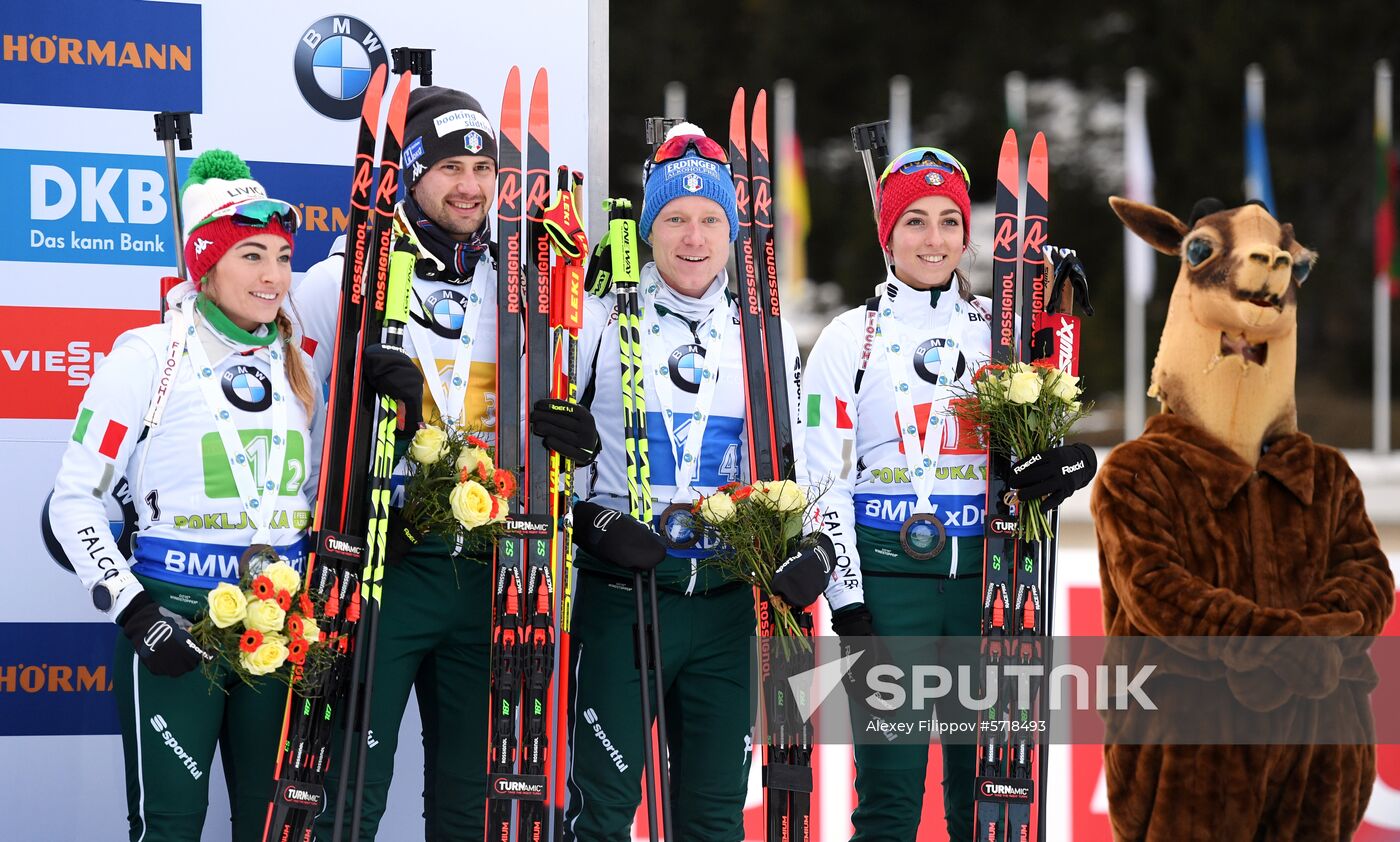 Slovenia Biathlon World Cup Mixed relay