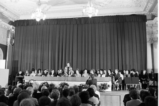 Plenary meeting of Soviet Women's Committee