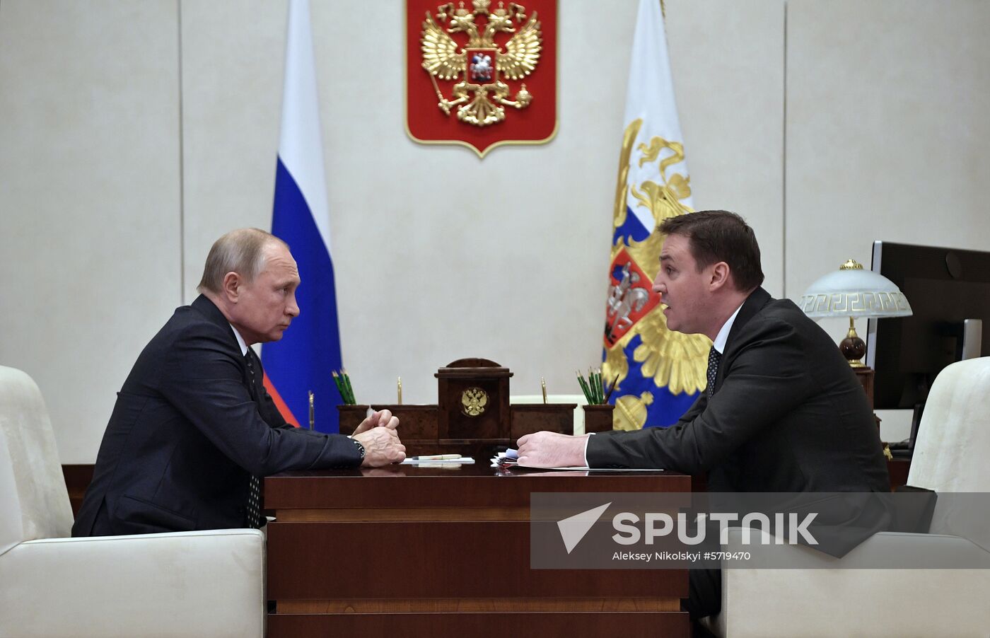 President Putin meets with Agriculture Minister Patrushev