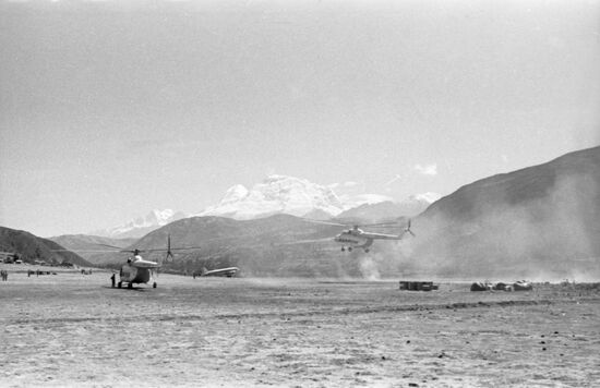 Soviet Union helps Peru after May 31 1970 earthquake