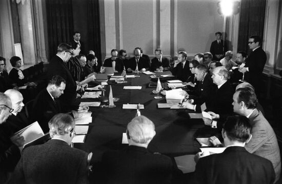 Meeting of fishing industry ministers from Scandinavia and Soviet Union