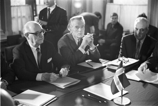 Meeting of fishing industry ministers from Scandinavia and Soviet Union