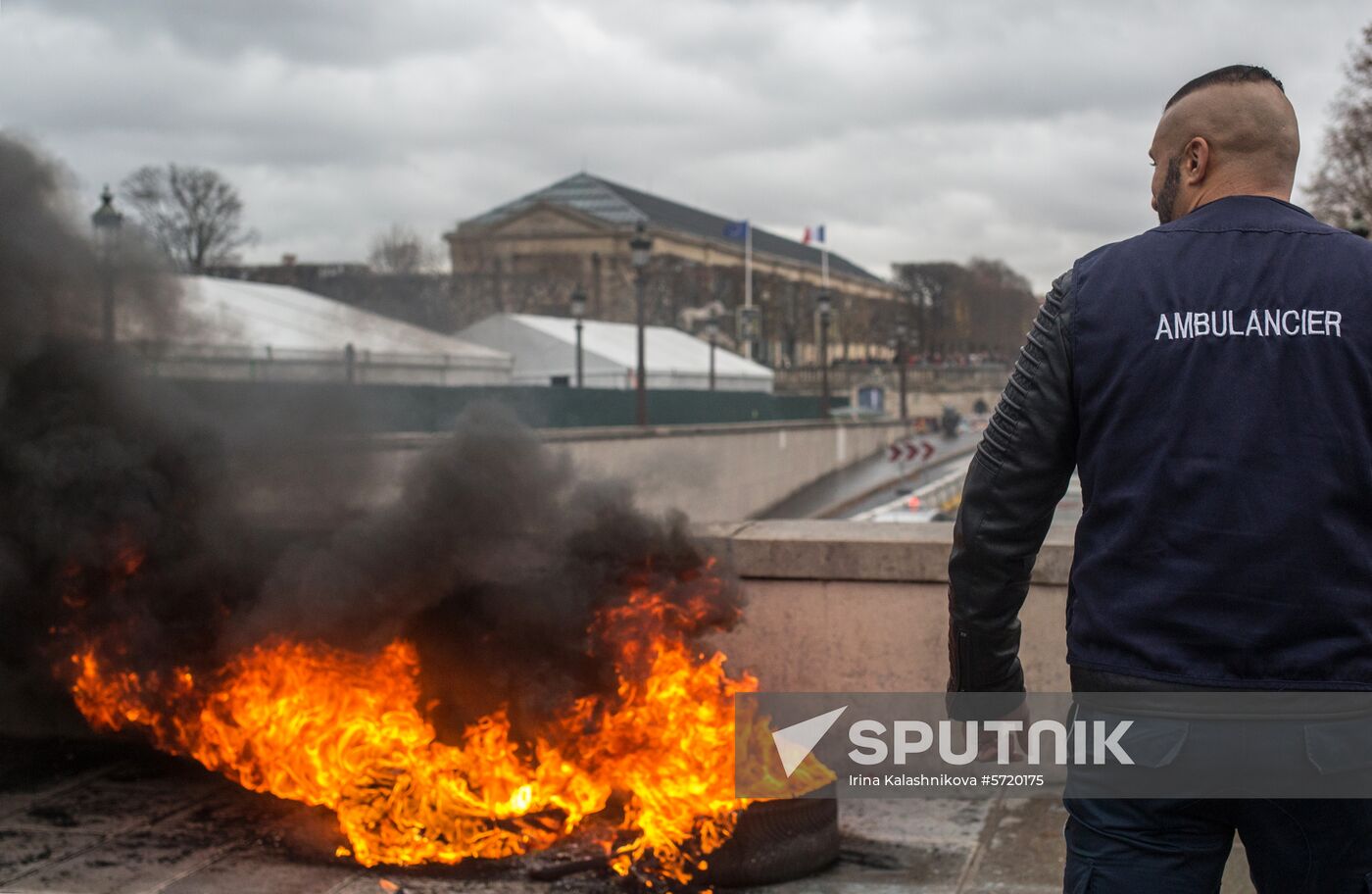 France Ambulance Workers Strike