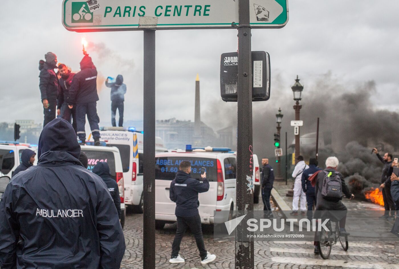 France Ambulance Workers Strike