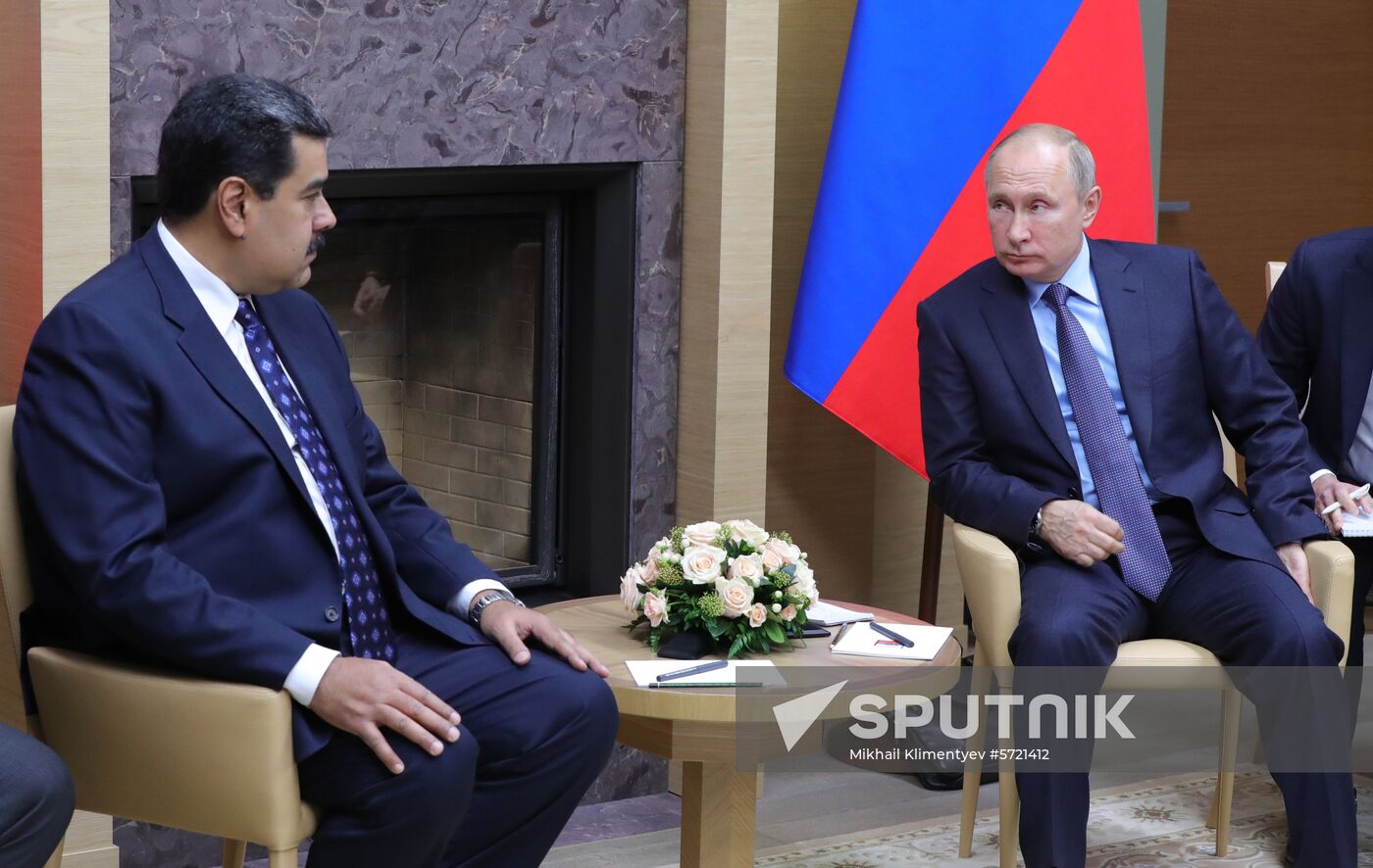 President Vladimir Putin meets with President of Venezuela Nicolas Maduro