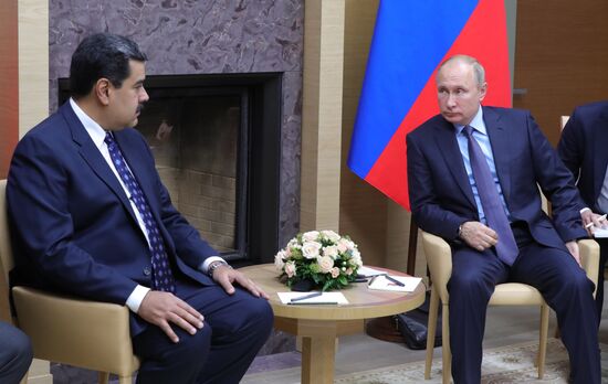 President Vladimir Putin meets with President of Venezuela Nicolas Maduro