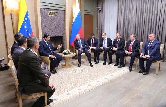 President Vladimir Putin meets with President of Venezuela Nicolas Maduro