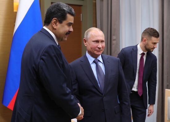 President Vladimir Putin meets with President of Venezuela Nicolas Maduro