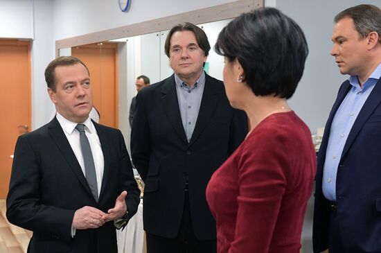 Prime Minister Dmitry Medvedev gives interview to five Russian television channels on the year's results