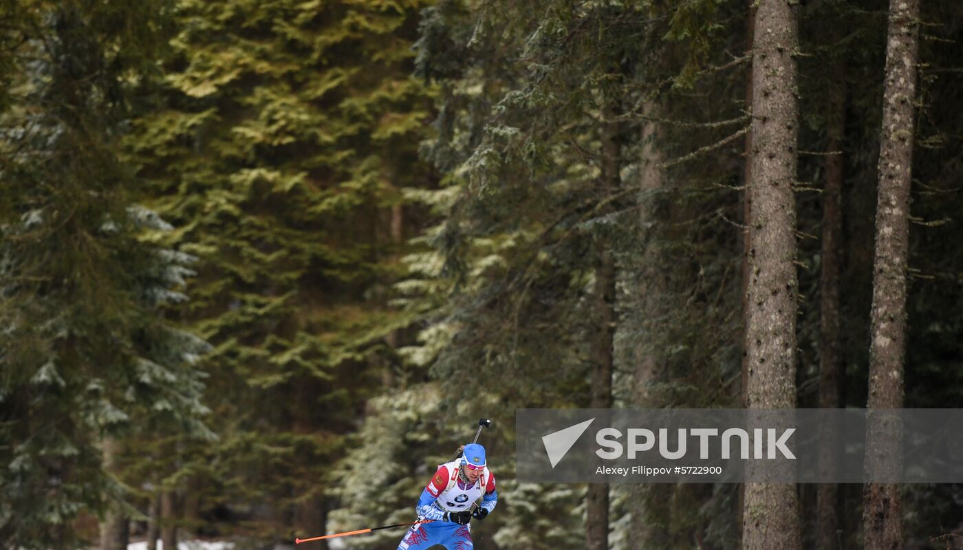 Slovenia Biathlon World Cup Individual Race Men