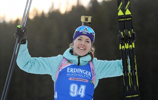 Slovenia Biathlon World Cup Individual Race Women