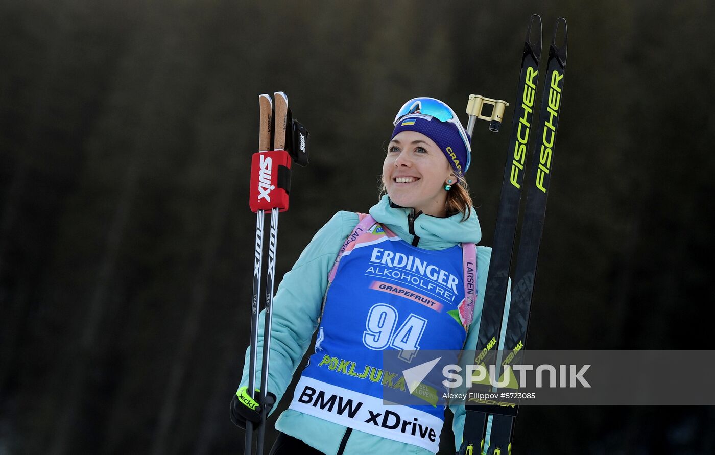 Slovenia Biathlon World Cup Individual Race Women