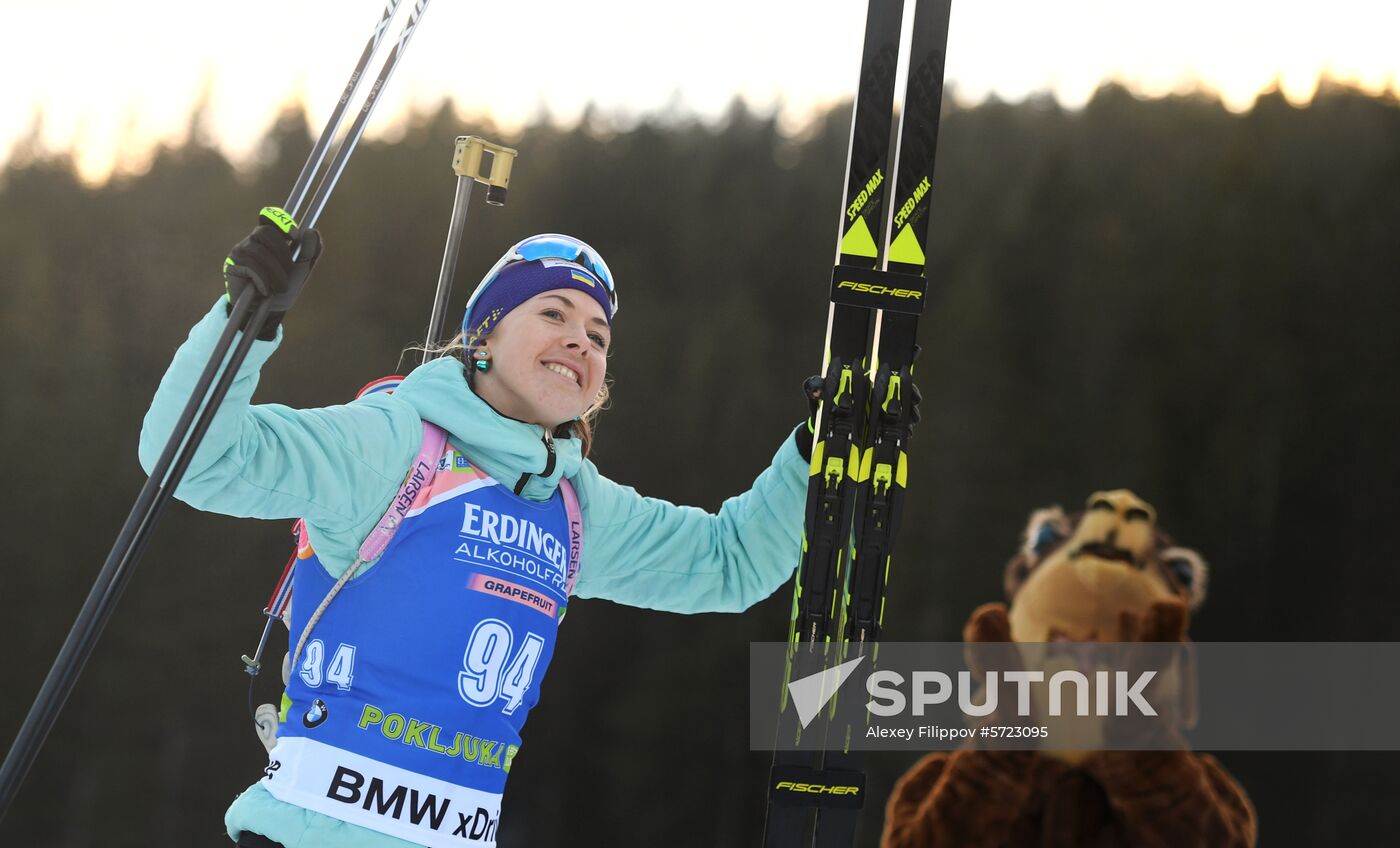 Slovenia Biathlon World Cup Individual Race Women