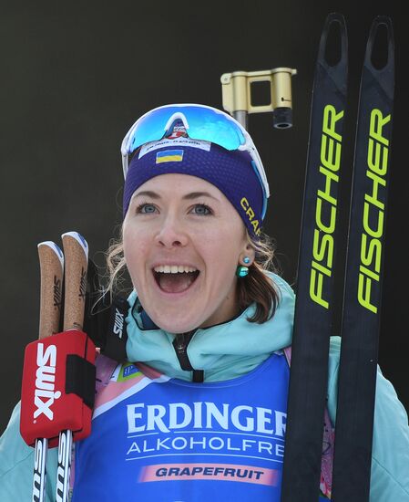 Slovenia Biathlon World Cup Individual Race Women