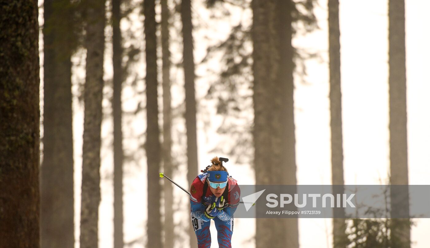 Slovenia Biathlon World Cup Individual Race Women