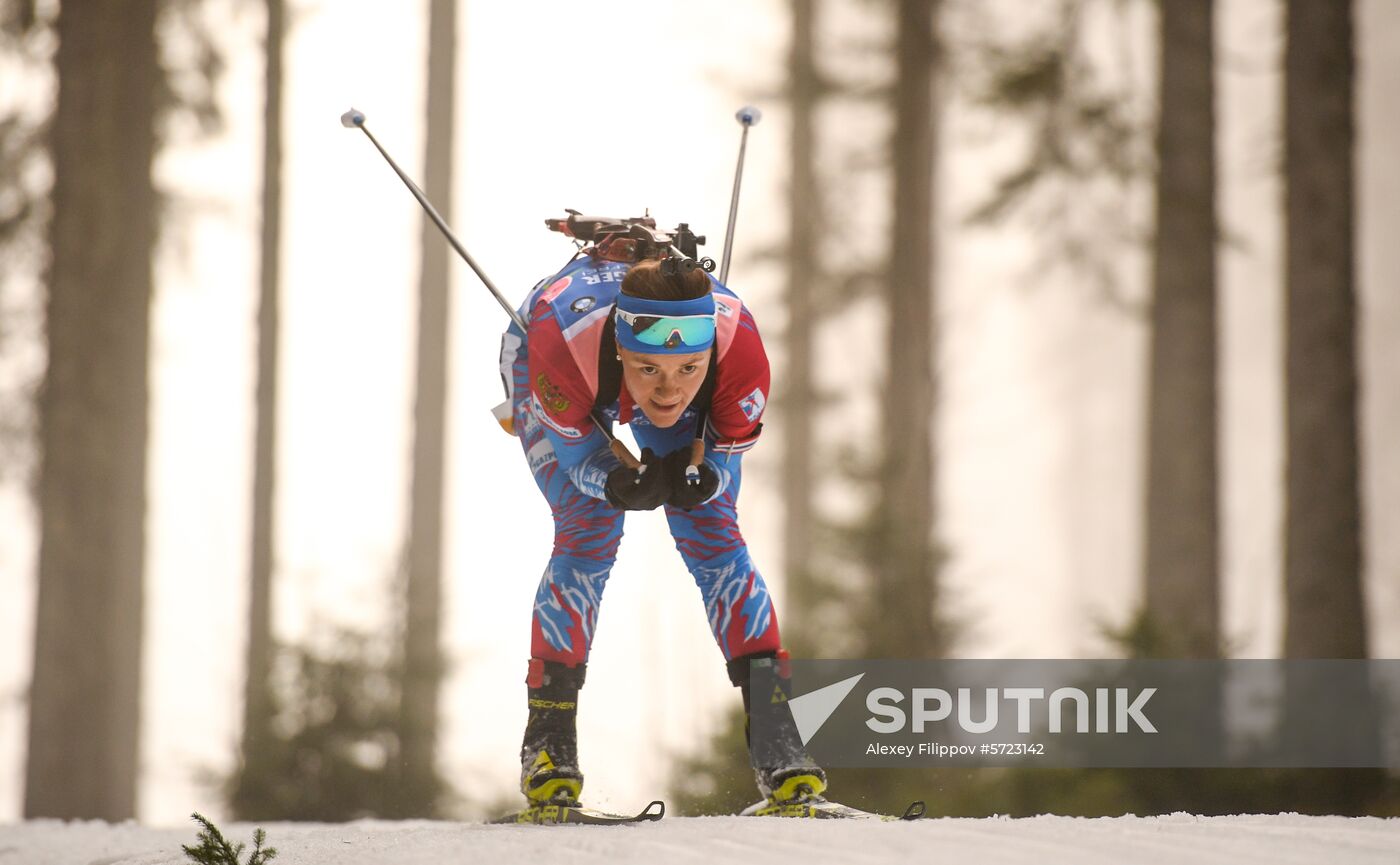 Slovenia Biathlon World Cup Individual Race Women