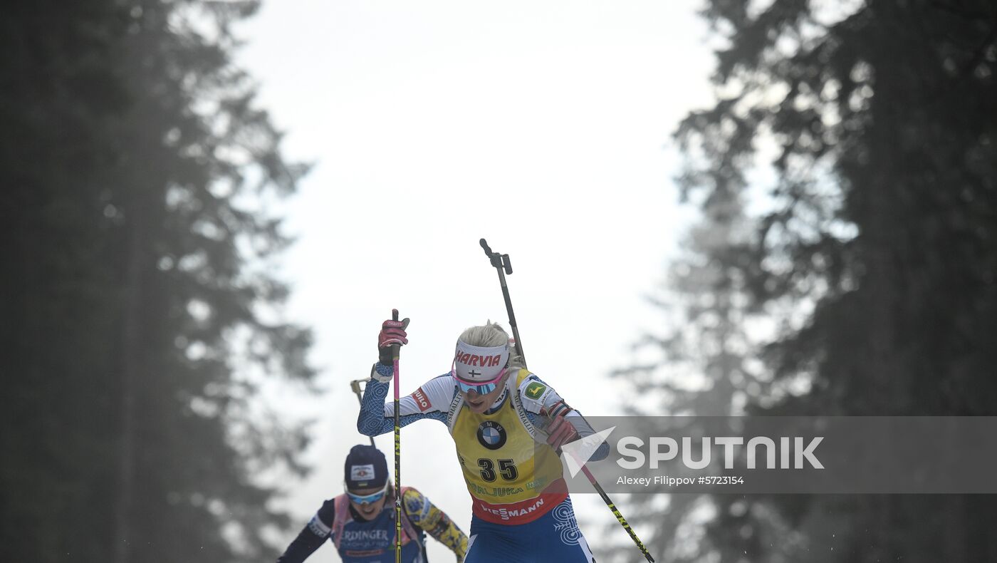 Slovenia Biathlon World Cup Individual Race Women