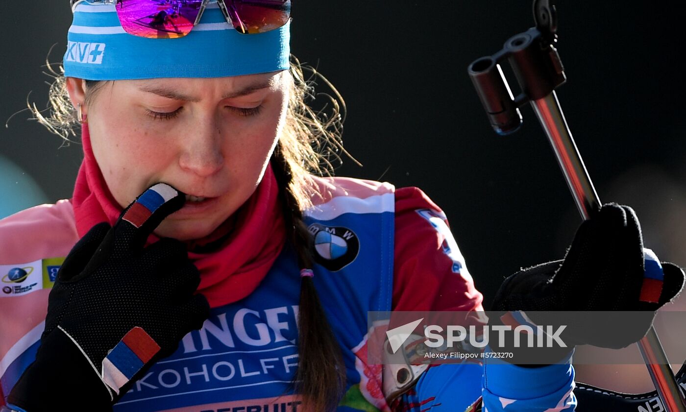 Slovenia Biathlon World Cup Individual Race Women