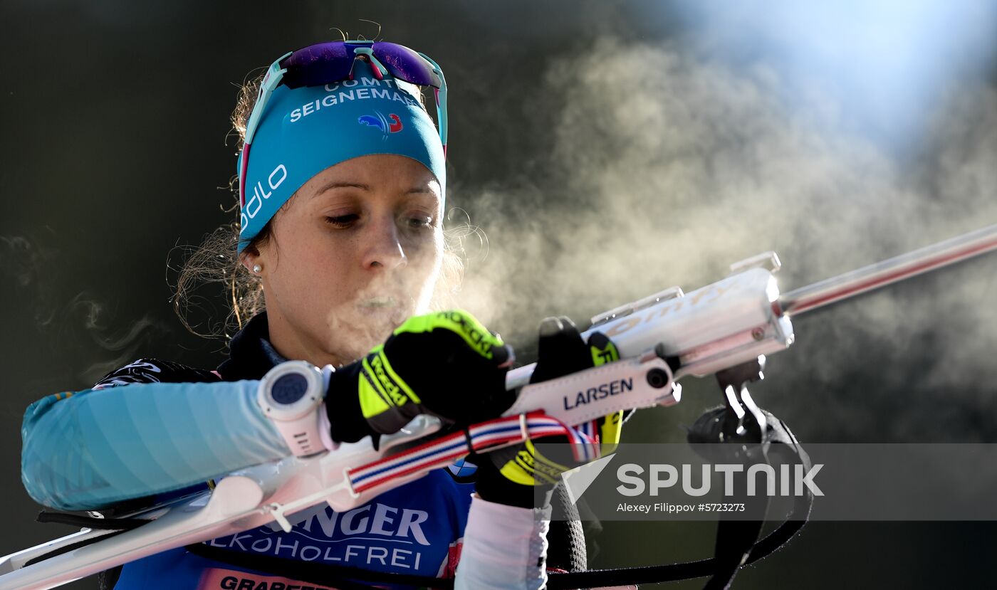 Slovenia Biathlon World Cup Individual Race Women