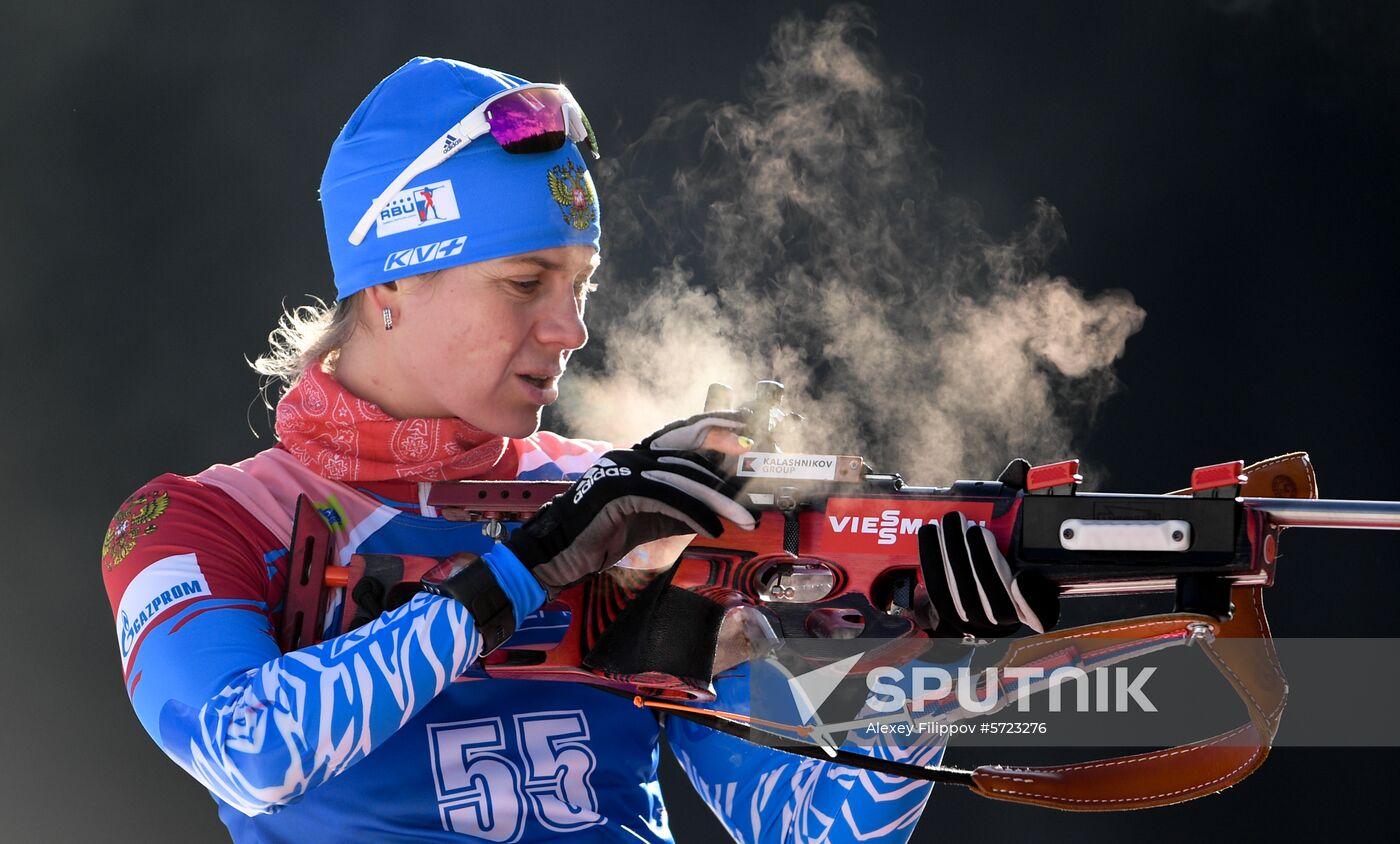 Slovenia Biathlon World Cup Individual Race Women