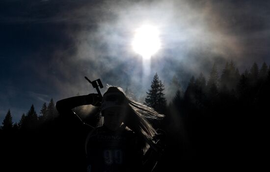 Slovenia Biathlon World Cup Individual Race Women
