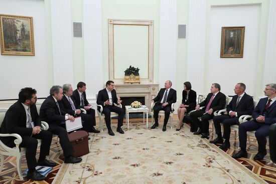 President Vladimir Putin's meeting with Prime Minister of Greece Alexis Tsipras