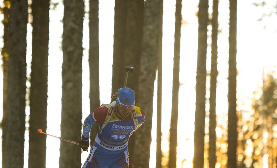 Slovenia Biathlon World Cup Sprint Race Men