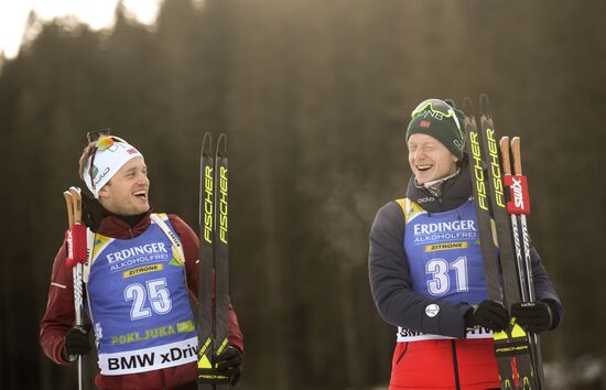 Slovenia Biathlon World Cup Sprint Race Men