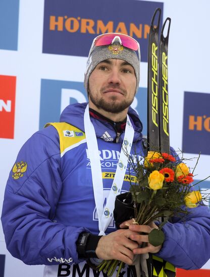 Slovenia Biathlon World Cup Sprint Race Men