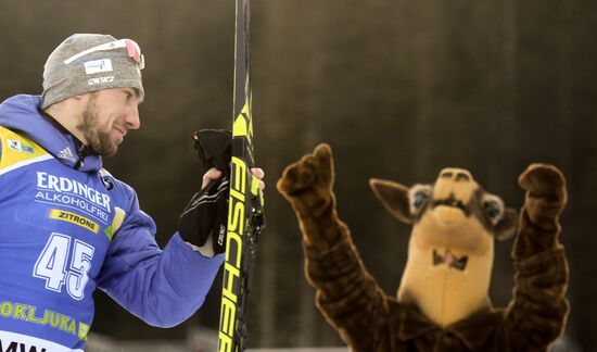 Slovenia Biathlon World Cup Sprint Race Men