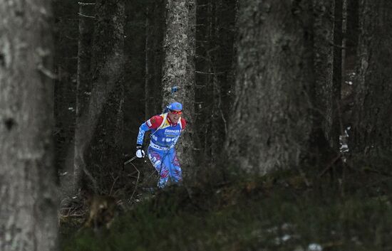 Slovenia Biathlon World Cup Sprint Race Men