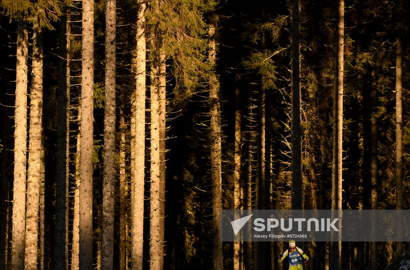 Slovenia Biathlon World Cup Sprint Race Men