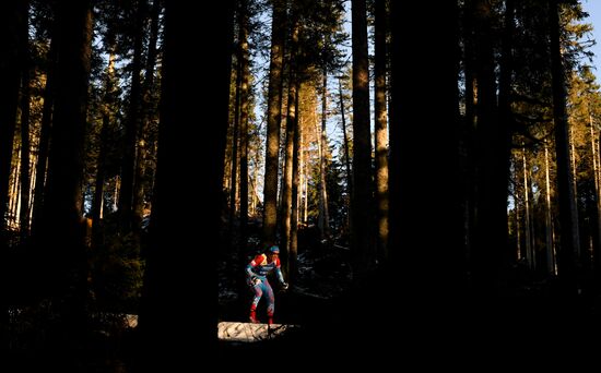 Slovenia Biathlon World Cup Sprint Race Men