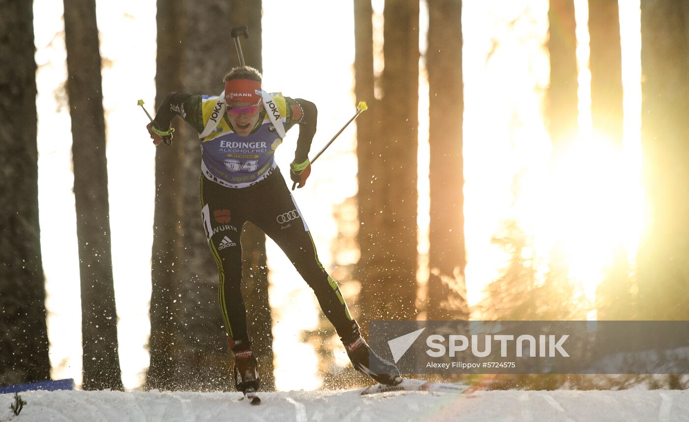 Slovenia Biathlon World Cup Sprint Race Men