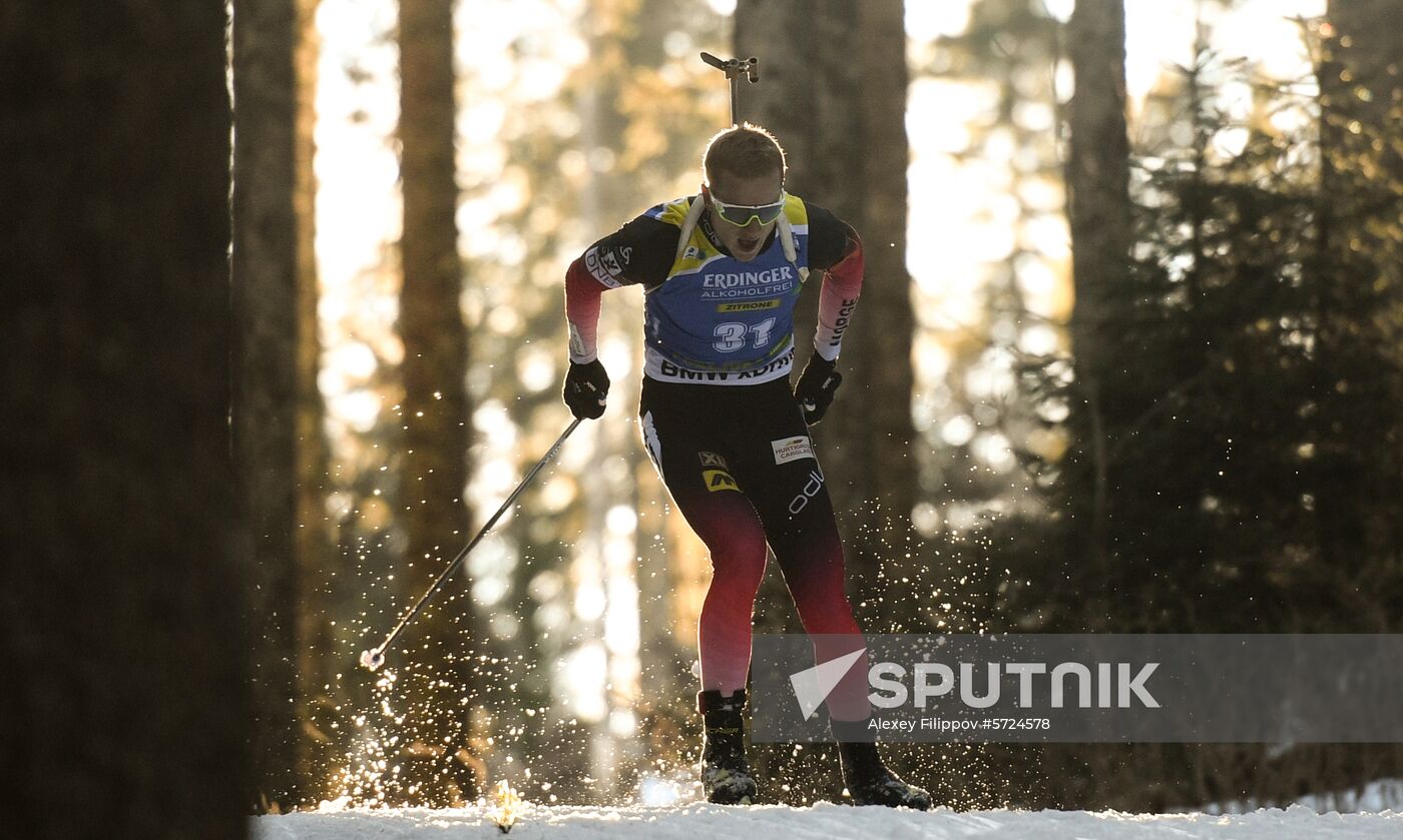 Slovenia Biathlon World Cup Sprint Race Men