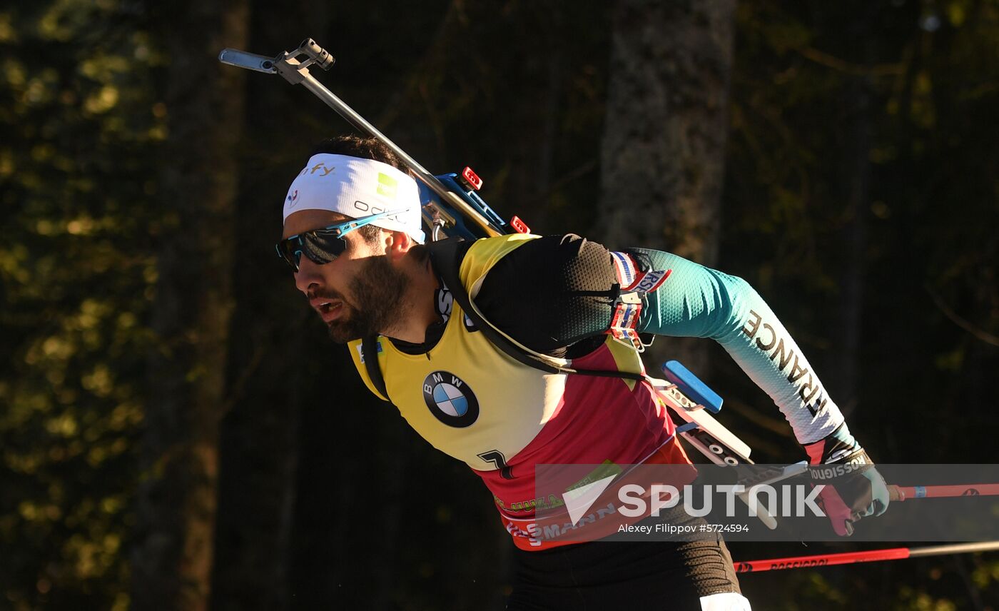 Slovenia Biathlon World Cup Sprint Race Men