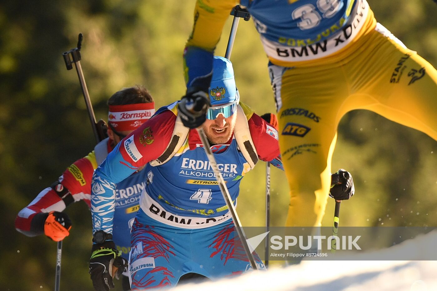 Slovenia Biathlon World Cup Sprint Race Men