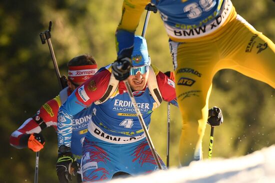 Slovenia Biathlon World Cup Sprint Race Men