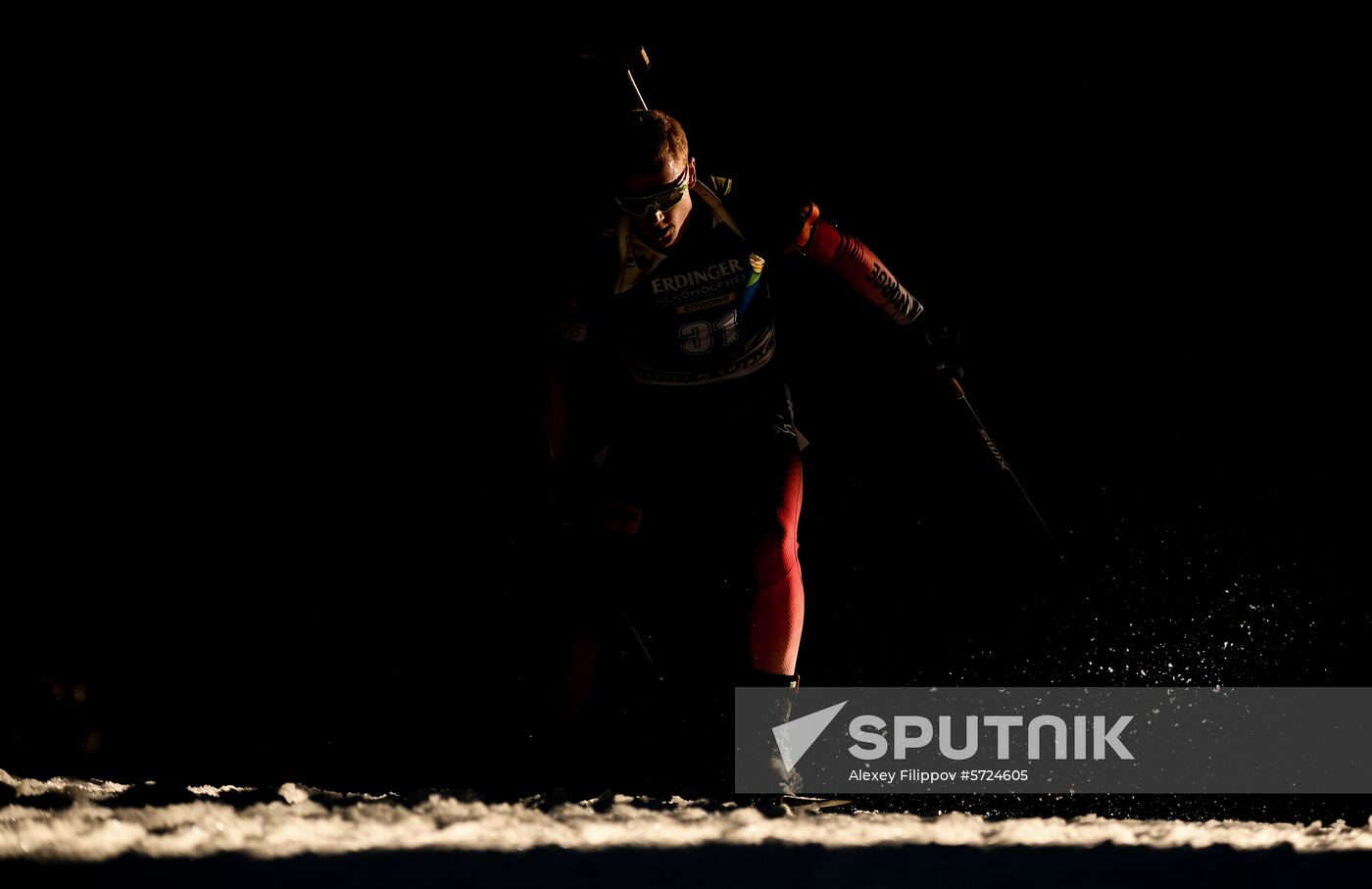 Slovenia Biathlon World Cup Sprint Race Men