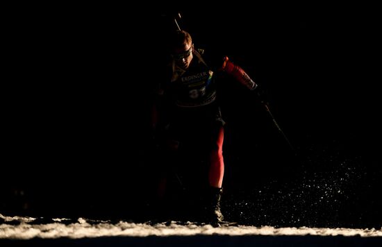 Slovenia Biathlon World Cup Sprint Race Men