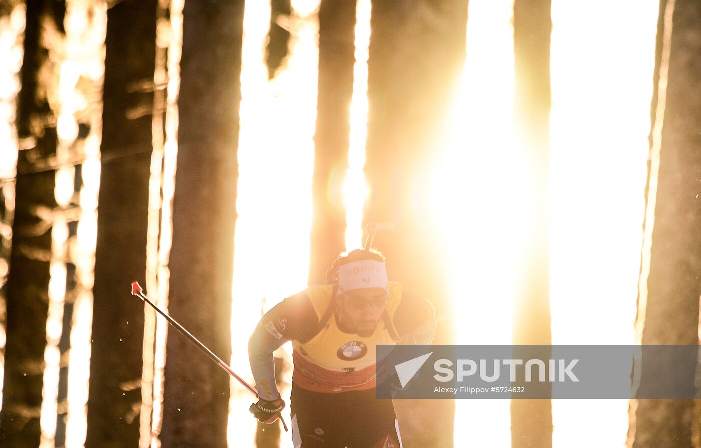 Slovenia Biathlon World Cup Sprint Race Men