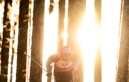 Slovenia Biathlon World Cup Sprint Race Men