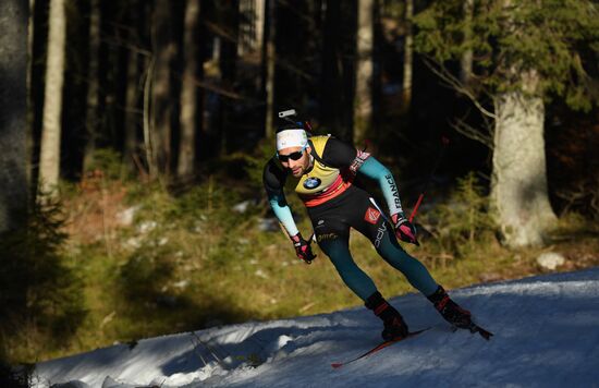 Slovenia Biathlon World Cup Sprint Race Men