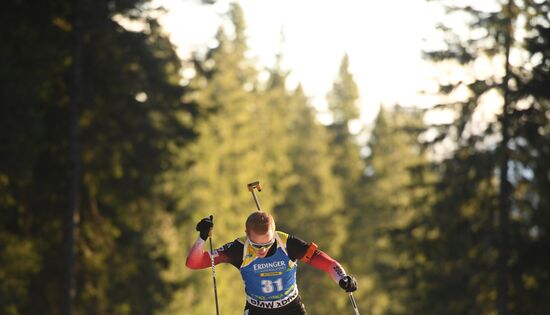 Slovenia Biathlon World Cup Sprint Race Men