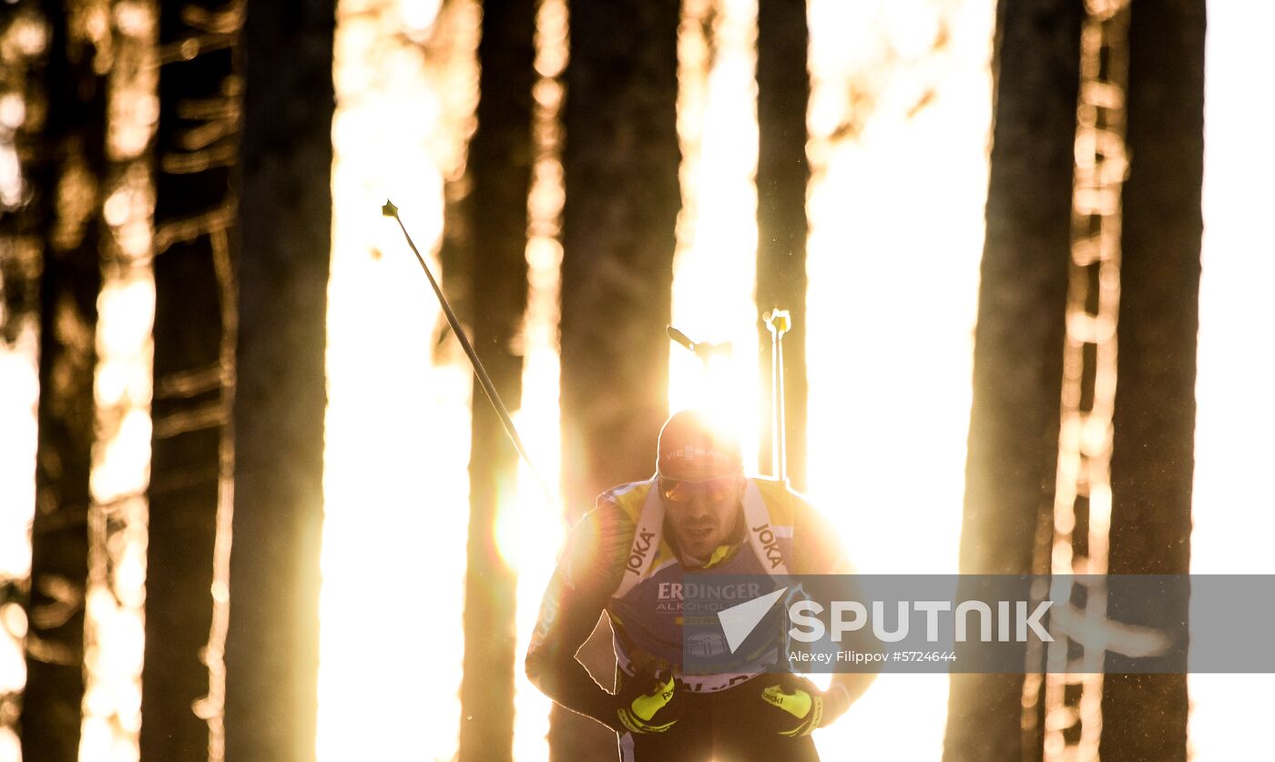 Slovenia Biathlon World Cup Sprint Race Men