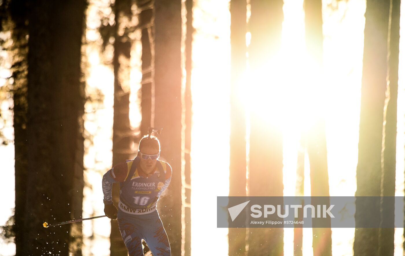 Slovenia Biathlon World Cup Sprint Race Men